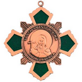 2" Custom Die Struck Medal w/ Color